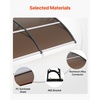 image:imageVEVOR Window Door Awning Canopy 78 x 38 UPF 50 Polycarbonate Entry Door Outdoor Window Awning Exterior Front Door Overhang Awning for Sun Shutter UV Rain Snow Protection Hollow Sheet