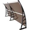 image:imageVEVOR Window Door Awning Canopy 78 x 38 UPF 50 Polycarbonate Entry Door Outdoor Window Awning Exterior Front Door Overhang Awning for Sun Shutter UV Rain Snow Protection Hollow Sheet