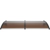 image:imageVEVOR Window Door Awning Canopy 78 x 38 UPF 50 Polycarbonate Entry Door Outdoor Window Awning Exterior Front Door Overhang Awning for Sun Shutter UV Rain Snow Protection Hollow Sheet