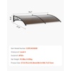 image:imageVEVOR Window Door Awning Canopy 78 x 38 UPF 50 Polycarbonate Entry Door Outdoor Window Awning Exterior Front Door Overhang Awning for Sun Shutter UV Rain Snow Protection Hollow Sheet