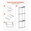 image:imageVEVOR Window Door Awning Canopy 78 x 38 UPF 50 Polycarbonate Entry Door Outdoor Window Awning Exterior Front Door Overhang Awning for Sun Shutter UV Rain Snow Protection Hollow Sheet