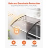 image:imageVEVOR Window Door Awning Canopy 78 x38 UPF 50 Polycarbonate Entry Door Outdoor Window Awning Exterior Front Door Overhang Awning for Sun Shutter UV Rain or Snow Protection Transparent