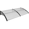 image:imageVEVOR Window Door Awning Canopy 78 x38 UPF 50 Polycarbonate Entry Door Outdoor Window Awning Exterior Front Door Overhang Awning for Sun Shutter UV Rain or Snow Protection Transparent