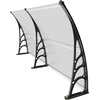 image:imageVEVOR Window Door Awning Canopy 78 x38 UPF 50 Polycarbonate Entry Door Outdoor Window Awning Exterior Front Door Overhang Awning for Sun Shutter UV Rain or Snow Protection Transparent