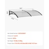 image:imageVEVOR Window Door Awning Canopy 78 x38 UPF 50 Polycarbonate Entry Door Outdoor Window Awning Exterior Front Door Overhang Awning for Sun Shutter UV Rain or Snow Protection Transparent
