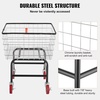 image:imageVEVOR Wire Laundry Cart 28Bushel Wire Laundry Basket with Wheels 267x217x264 Commercial Basket Cart Steel Frame with Chrome Finish 4 Casters28 Bushel267x217x264
