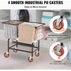 image:imageVEVOR Wire Laundry Cart 28Bushel Wire Laundry Basket with Wheels 267x217x264 Commercial Basket Cart Steel Frame with Chrome Finish 4 Casters28 Bushel267x217x264