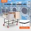 image:imageVEVOR Wire Laundry Cart 28Bushel Wire Laundry Basket with Wheels 267x217x264 Commercial Basket Cart Steel Frame with Chrome Finish 4 Casters38 Bushel325x213x299