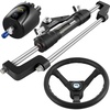 image:imageVEVOR Hydraulic Outboard Steering Kit 90150300HP Helm Pump Marine Boat Hydraulic Steering System 135 inch Steering Wheel with 1026 ft Hydraulic Nylon Hose Option300hp Without Hose