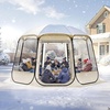 image:imageVEVOR Pop up Bubble Tent 12 x 111 ft Waterproof amp UVResistant Clear Camping Tent Shelter Outdoor Garden Dome Igloo Tents with Windows 540 Panoramic View for 1012 Persons Patio BackyardTransparent 12ft Bubble Tent for 810 Person