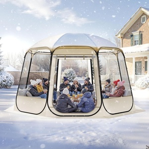 image:imageVEVOR Pop up Bubble Tent 12 x 111 ft Waterproof amp UVResistant Clear Camping Tent Shelter Outdoor Garden Dome Igloo Tents with Windows 540 Panoramic View for 1012 Persons Patio BackyardTransparent 12ft Bubble Tent for 810 Person