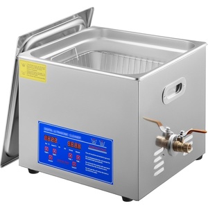 image:imageVEVOR Ultrasonic Professional Cleaner 30 L Ultrasound Jewelry Cleaner with Digital Timer amp Heater Stainless Steel Industrial Sonic Cleaner 40kHz for Glasses Watches Rings Small Parts15L