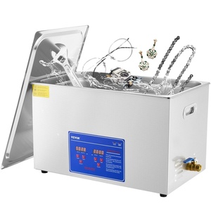 image:imageVEVOR Ultrasonic Professional Cleaner 30 L Ultrasound Jewelry Cleaner with Digital Timer amp Heater Stainless Steel Industrial Sonic Cleaner 40kHz for Glasses Watches Rings Small Parts30L