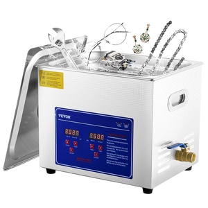 image:imageVEVOR Ultrasonic Professional Cleaner 30 L Ultrasound Jewelry Cleaner with Digital Timer amp Heater Stainless Steel Industrial Sonic Cleaner 40kHz for Glasses Watches Rings Small Parts10L