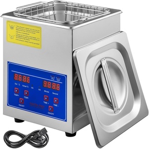 image:imageVEVOR Ultrasonic Professional Cleaner 30 L Ultrasound Jewelry Cleaner with Digital Timer amp Heater Stainless Steel Industrial Sonic Cleaner 40kHz for Glasses Watches Rings Small Parts2L