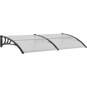 image:imageVEVOR Window Door Awning Canopy 78 x38 UPF 50 Polycarbonate Entry Door Outdoor Window Awning Exterior Front Door Overhang Awning for Sun Shutter UV Rain or Snow Protection Transparent