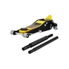 image:imageVEVOR 3 Ton Low Profile  Aluminum and Steel Racing Floor Jack with Dual Pistons Quick Lift Pump for Sport Utility Vehicle Lifting Range 3611191116 yellowblack3T