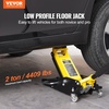 image:imageVEVOR 3 Ton Low Profile  Aluminum and Steel Racing Floor Jack with Dual Pistons Quick Lift Pump for Sport Utility Vehicle Lifting Range 3611191116 yellowblack2T