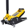 image:imageVEVOR 3 Ton Low Profile  Aluminum and Steel Racing Floor Jack with Dual Pistons Quick Lift Pump for Sport Utility Vehicle Lifting Range 3611191116 yellowblack2T
