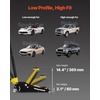 image:imageVEVOR 3 Ton Low Profile  Aluminum and Steel Racing Floor Jack with Dual Pistons Quick Lift Pump for Sport Utility Vehicle Lifting Range 3611191116 yellowblack15T
