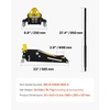 image:imageVEVOR 3 Ton Low Profile  Aluminum and Steel Racing Floor Jack with Dual Pistons Quick Lift Pump for Sport Utility Vehicle Lifting Range 3611191116 yellowblack15T