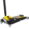 image:imageVEVOR 3 Ton Low Profile  Aluminum and Steel Racing Floor Jack with Dual Pistons Quick Lift Pump for Sport Utility Vehicle Lifting Range 3611191116 yellowblack3T
