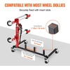 image:imageVEVOR Car Dolly Rack Storage Rack with 360 Rotatable Wheels Hydraulic Ratchet Trolley Jack Stand Organizer Jack Stands Holder Storage Rack 4Dolly Capacity Compatible with Most Dollies