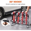 image:imageVEVOR Car Dolly Rack Storage Rack with 360 Rotatable Wheels Hydraulic Ratchet Trolley Jack Stand Organizer Jack Stands Holder Storage Rack 4Dolly Capacity Compatible with Most Dollies