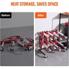image:imageVEVOR Car Dolly Rack Storage Rack with 360 Rotatable Wheels Hydraulic Ratchet Trolley Jack Stand Organizer Jack Stands Holder Storage Rack 4Dolly Capacity Compatible with Most Dollies
