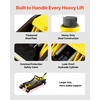 image:imageVEVOR Low Profile Floor Jack 2 Ton 4400 lbs Heavy Duty Iron Hydraulic Racing Floor Jack Hydraulic Car Jack Single Piston Quick Lift Pump 49132 Height Lifting Range Yellow25T