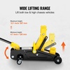 image:imageVEVOR Low Profile Floor Jack 2 Ton 4400 lbs Heavy Duty Iron Hydraulic Racing Floor Jack Hydraulic Car Jack Single Piston Quick Lift Pump 49132 Height Lifting Range Yellow15T
