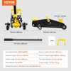 image:imageVEVOR Low Profile Floor Jack 2 Ton 4400 lbs Heavy Duty Iron Hydraulic Racing Floor Jack Hydraulic Car Jack Single Piston Quick Lift Pump 49132 Height Lifting Range Yellow2T