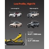 image:imageVEVOR Low Profile Floor Jack 2 Ton 4400 lbs Heavy Duty Iron Hydraulic Racing Floor Jack Hydraulic Car Jack Single Piston Quick Lift Pump 49132 Height Lifting Range Yellow25T