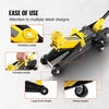 image:imageVEVOR Low Profile Floor Jack 2 Ton 4400 lbs Heavy Duty Iron Hydraulic Racing Floor Jack Hydraulic Car Jack Single Piston Quick Lift Pump 49132 Height Lifting Range Yellow15T
