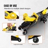 image:imageVEVOR Low Profile Floor Jack 2 Ton 4400 lbs Heavy Duty Iron Hydraulic Racing Floor Jack Hydraulic Car Jack Single Piston Quick Lift Pump 49132 Height Lifting Range Yellow2T