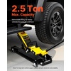 image:imageVEVOR Low Profile Floor Jack 2 Ton 4400 lbs Heavy Duty Iron Hydraulic Racing Floor Jack Hydraulic Car Jack Single Piston Quick Lift Pump 49132 Height Lifting Range Yellow25T