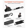 image:imageVEVOR Ratchet Tie Down Straps Kit 2 x 120 Tire Straps 5512 LBS Working Load 11023 LBS Breaking Strength Car Tie Down Straps with Snap Hooks for Passenger Car Truck Trailer 4PackFixedType with with SHook