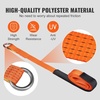 image:imageVEVOR Ratchet Tie Down Straps Kit 2 x 120 Tire Straps 5512 LBS Working Load 11023 LBS Breaking Strength Car Tie Down Straps with Snap Hooks for Passenger Car Truck Trailer 4PackLassoStyle with Heavy Duty Hook