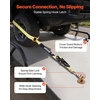 image:imageVEVOR Ratchet Tie Down Straps Kit 2 x 120 Tire Straps 5512 LBS Working Load 11023 LBS Breaking Strength Car Tie Down Straps with Snap Hooks for Passenger Car Truck Trailer 4PackTireStyle with Spring Hook