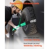 image:imageVEVOR Ratchet Tie Down Straps Kit 2 x 120 Tire Straps 5512 LBS Working Load 11023 LBS Breaking Strength Car Tie Down Straps with Snap Hooks for Passenger Car Truck Trailer 4PackTireStyle with Heavy Duty HookGreen
