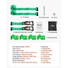 image:imageVEVOR Ratchet Tie Down Straps Kit 2 x 120 Tire Straps 5512 LBS Working Load 11023 LBS Breaking Strength Car Tie Down Straps with Snap Hooks for Passenger Car Truck Trailer 4PackChockStyle with 2 sets
