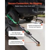 image:imageVEVOR Ratchet Tie Down Straps Kit 2 x 120 Tire Straps 5512 LBS Working Load 11023 LBS Breaking Strength Car Tie Down Straps with Snap Hooks for Passenger Car Truck Trailer 4PackTireStyle with Heavy Duty HookGreen