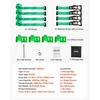 image:imageVEVOR Ratchet Tie Down Straps Kit 2 x 120 Tire Straps 5512 LBS Working Load 11023 LBS Breaking Strength Car Tie Down Straps with Snap Hooks for Passenger Car Truck Trailer 4PackChockStyle with 4 sets