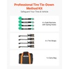 image:imageVEVOR Ratchet Tie Down Straps Kit 2 x 120 Tire Straps 5512 LBS Working Load 11023 LBS Breaking Strength Car Tie Down Straps with Snap Hooks for Passenger Car Truck Trailer 4PackTireStyle with Heavy Duty HookGreen