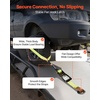 image:imageVEVOR Ratchet Tie Down Straps Kit 2 x 120 Tire Straps 5512 LBS Working Load 11023 LBS Breaking Strength Car Tie Down Straps with Snap Hooks for Passenger Car Truck Trailer 4PackTireStyle with flat hook