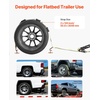 image:imageVEVOR Ratchet Tie Down Straps Kit 2 x 120 Tire Straps 5512 LBS Working Load 11023 LBS Breaking Strength Car Tie Down Straps with Snap Hooks for Passenger Car Truck Trailer 4PackDeckStyle with JHook