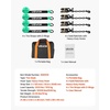 image:imageVEVOR Ratchet Tie Down Straps Kit 2 x 120 Tire Straps 5512 LBS Working Load 11023 LBS Breaking Strength Car Tie Down Straps with Snap Hooks for Passenger Car Truck Trailer 4PackTireStyle with Heavy Duty HookGreen