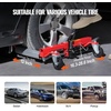 image:imageVEVOR Wheel Dolly  Max Capacity 1500 Lbs Car Jack Dolly Lifter with 360 Rotatable Wheels Heavy Duty Vehicle Positioning Hydraulic Tire Jack for Vehicle Repair and MovingRed
