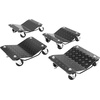 image:imageVEVOR Wheel Dolly 3000 lbs Car Moving Dolly Wheel Dolly Car Tire Stake Set of 2 Piece HeavyDuty Car Tire Dolly Cart Moving Cars Trucks Trailers Motorcycles and Boats4 Pack