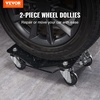 image:imageVEVOR Wheel Dolly 3000 lbs Car Moving Dolly Wheel Dolly Car Tire Stake Set of 2 Piece HeavyDuty Car Tire Dolly Cart Moving Cars Trucks Trailers Motorcycles and Boats2 Pack